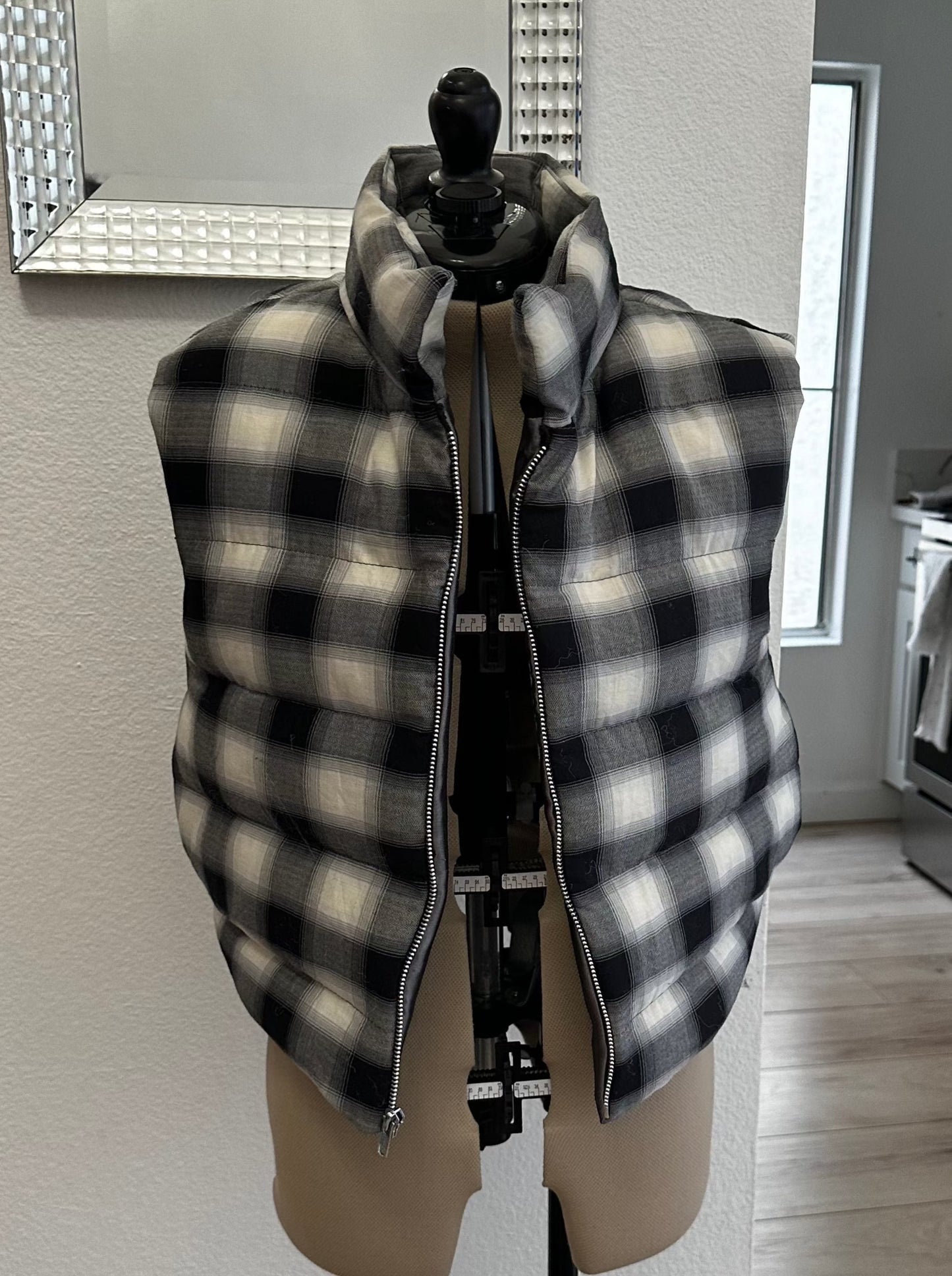 Upcycling Service: Custom Full Length Puffer Vest (Womens)