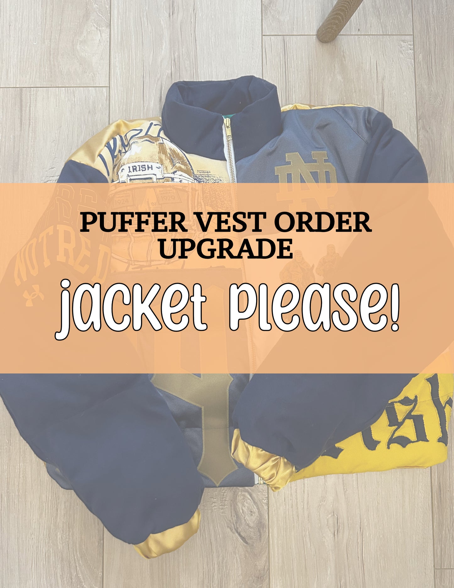 UPGRADE: Puffer Vest to Jacket